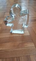Ange porte-bougies en verre épais neuf/Engel-Kerzenhalter au