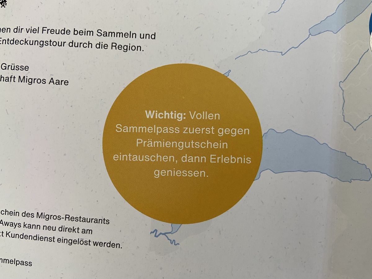 Migros Raccolte di bollini & punti: Migros Aare Sammelpass, 1 volle Karte – Nuovo (secondo la descrizione) da Schwarzenburg venduto da Aha016 2