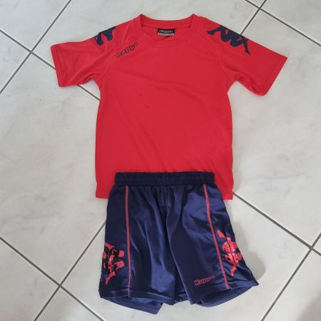 Lässiges Kappa Sport Set, Gr. 128, Rot/Blau