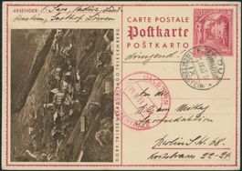 FL - Ganzsache - 1931 - Bildpostkarte • Triesenberg - Vaduz