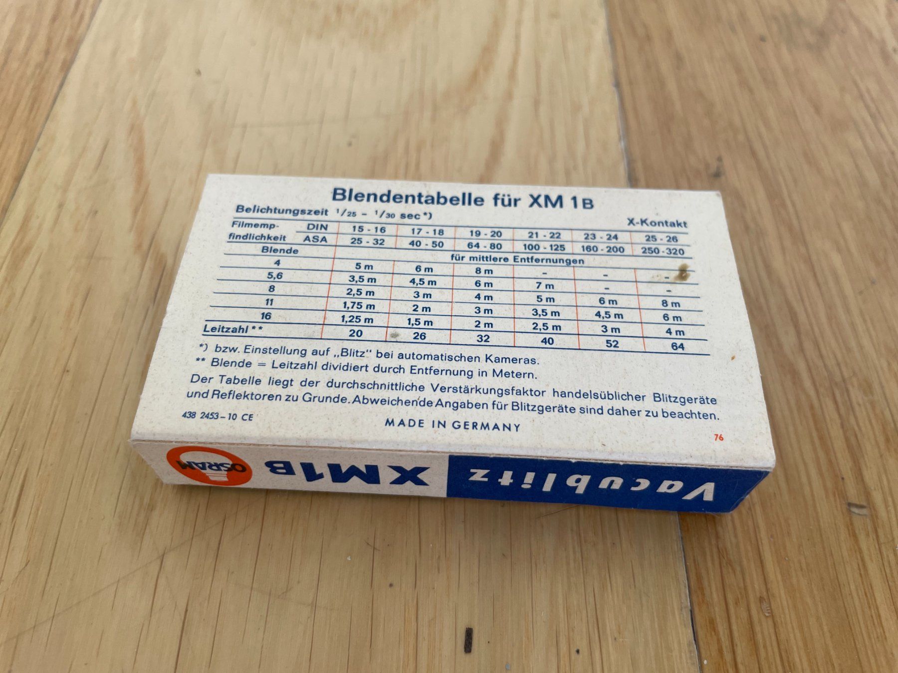 Osram Flash: Boîte de 5 ampoules Flash Osram Vacublitz XM1b – Usato da Petit Lancy venduto da gil_hr6v 1