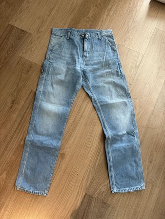 Carhartt Ruck Single Knee Hose blau Grösse 30x32