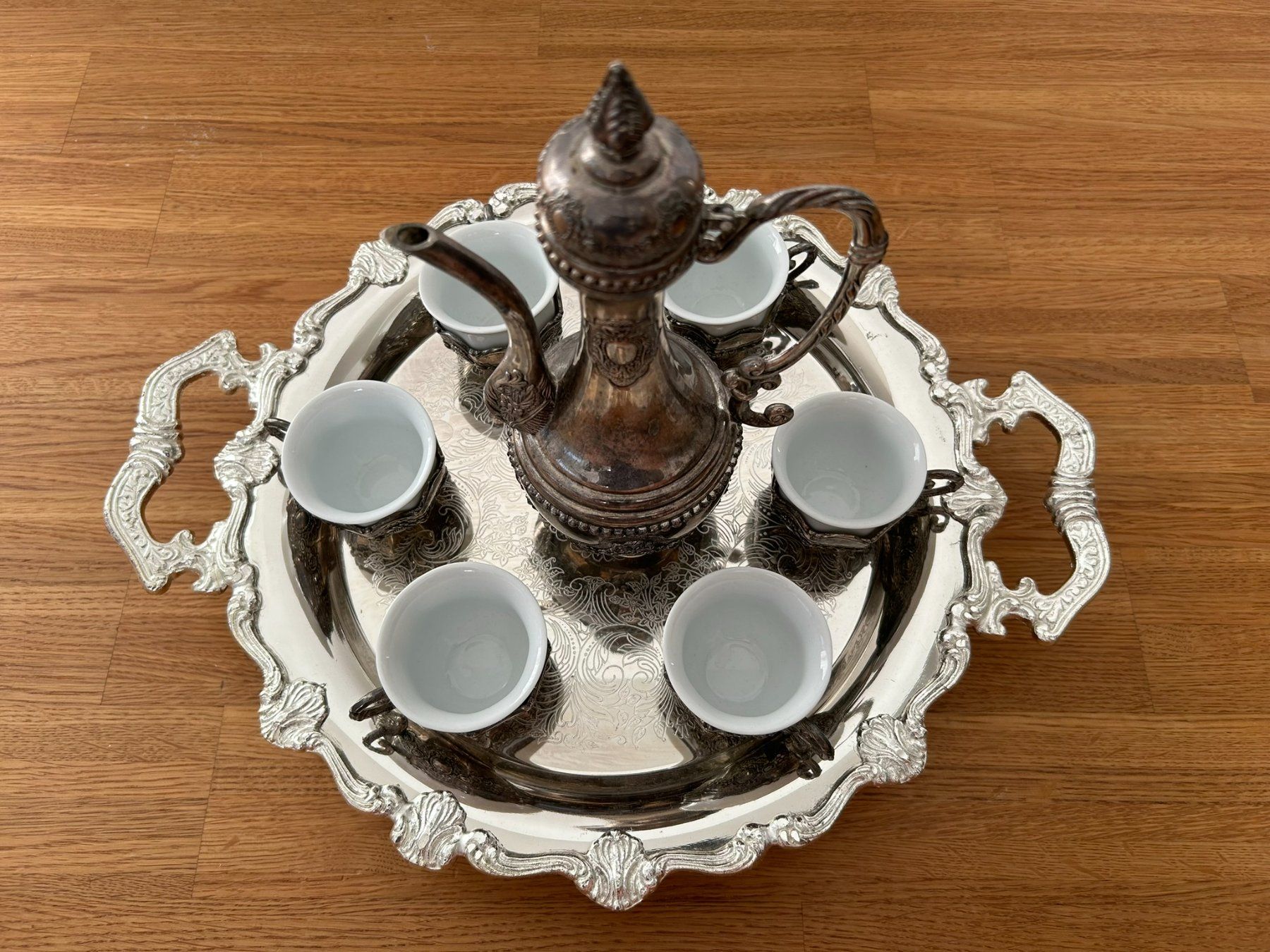 Set di piatti: Wunderschön - Versilbert Tee/Kaffee Set (14 teilig). – Usato da Küsnacht ZH venduto da filo_fila8700 1