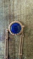 Armband rosévergoldet mit Lapislazuli 