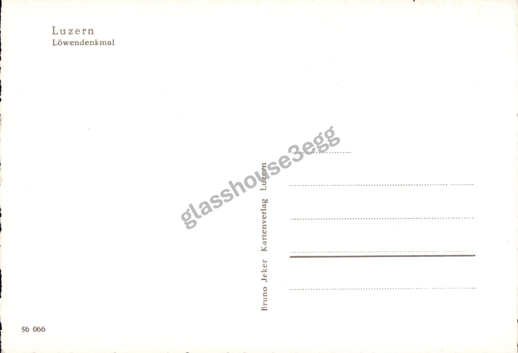 Cartoline postali: AK Luzern Löwendenkmal – Usato da Eggersriet venduto da glasshouse3egg 1