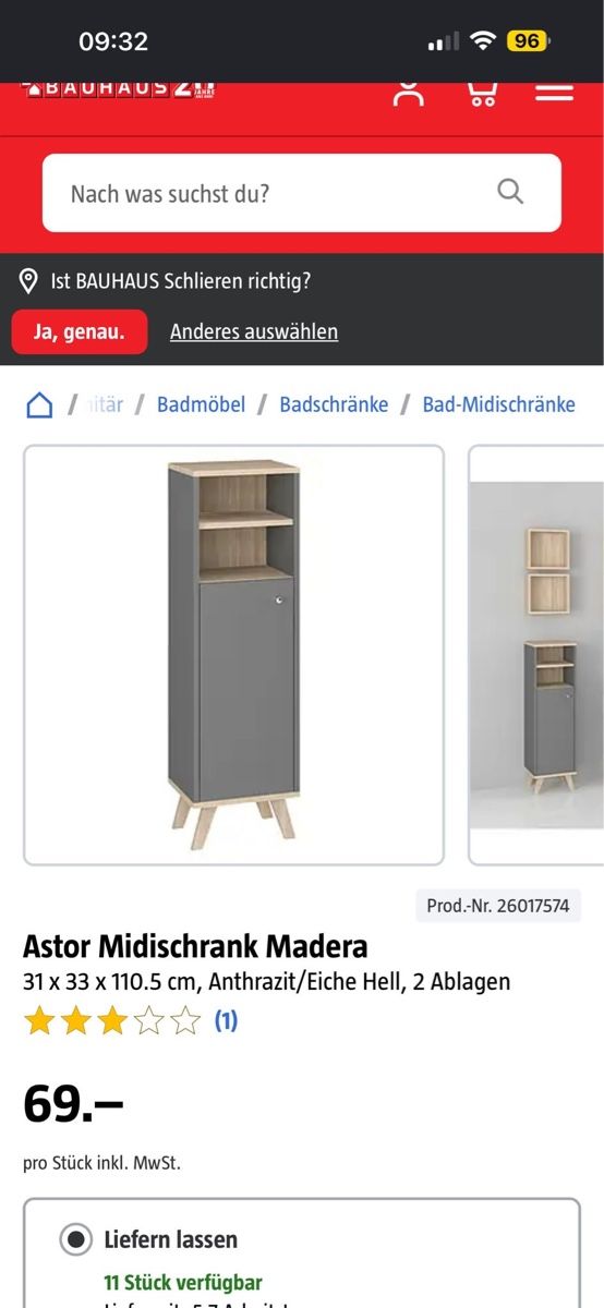 Commodes: Badezimmer Kommode – D'occasion à Dietikon par vintageclothing
