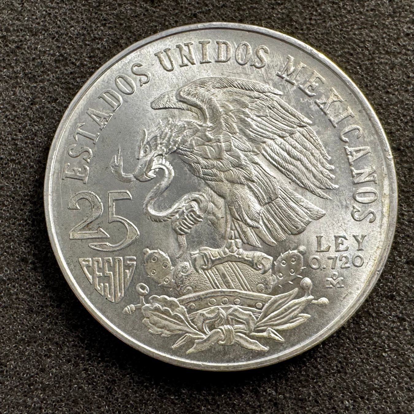 Toutes les monnaies: 25 Peso Silber Mexiko 1968 – D'occasion à Reitnau par tb-muenzen