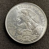 25 Peso Silber Mexiko 1968