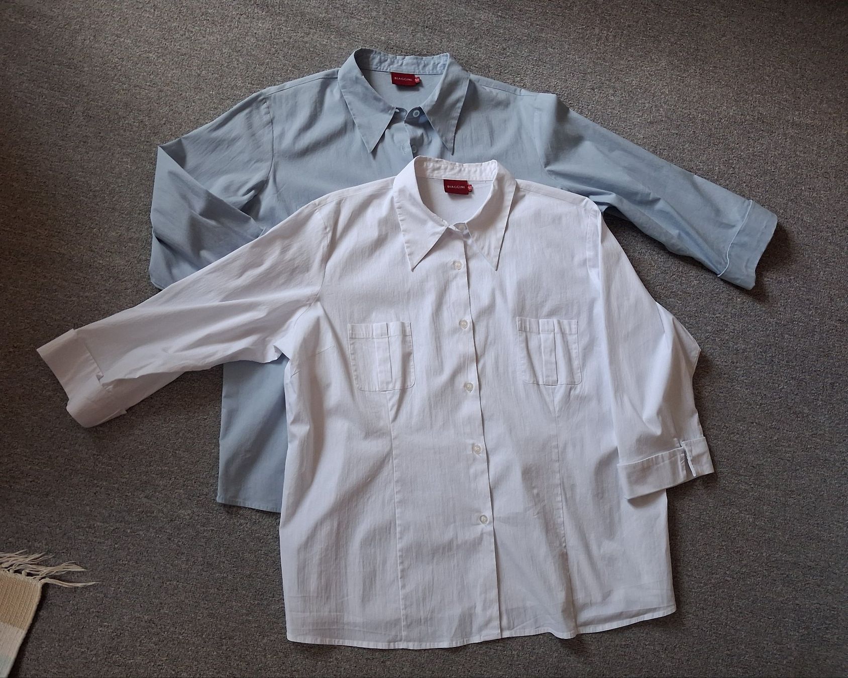 Blusen: Neue Bluse Damen, Hellblau, Gr.50, Baumwolle – Neu und originalverpackt aus Wald ZH von e8e 7