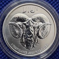 Niue 2023 Ram 1 oz 9999 Fine Silver