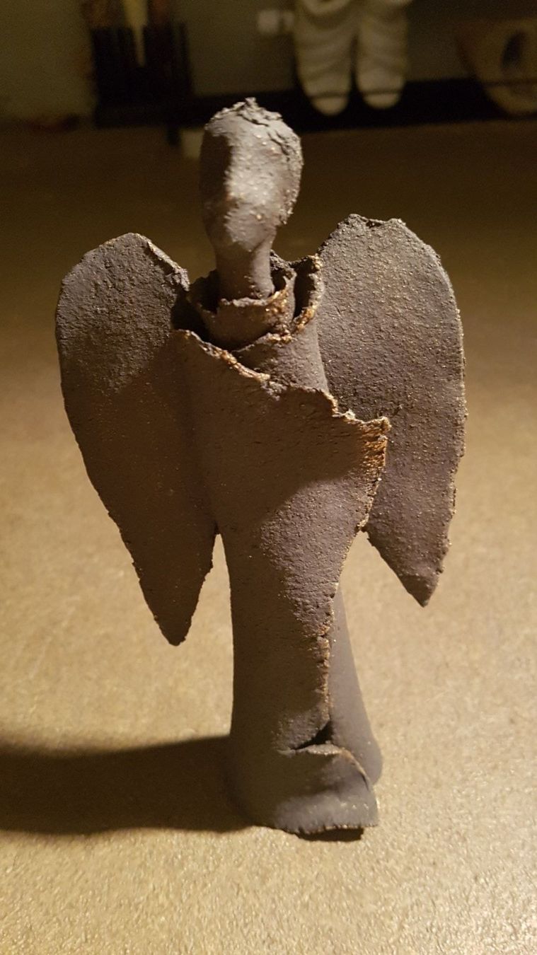 Skulpturen & Statuen: Skulptur aus Terrakotta, Schweizer Kunstler – Neu und originalverpackt aus Innerberg von Ganapataye