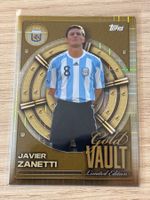Topps Collector Tin Argentinien Gold Vault Javier Zanetti