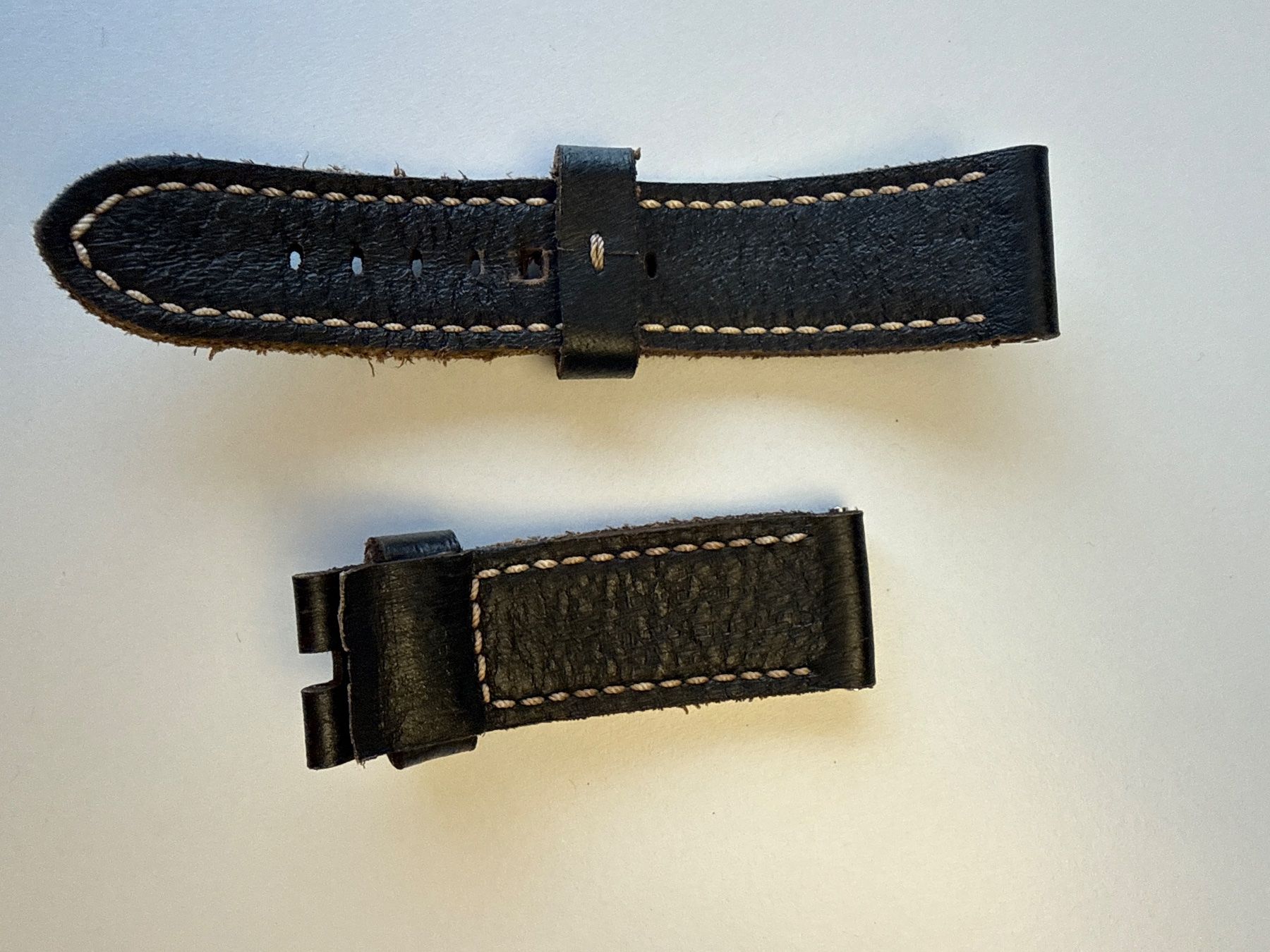 Bracciali & Braccialetti: Panerai Brown Leather Watch Strap - for Luminor 45mm – Nuovo (secondo la descrizione) da Zürich venduto da nad_s27g 1