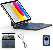 iPad Tastatur-Hülle mit Trackpad für iPad 10./11. Gen