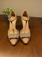 Glitzer High Heels, Tulipano, beige, Gr. 38