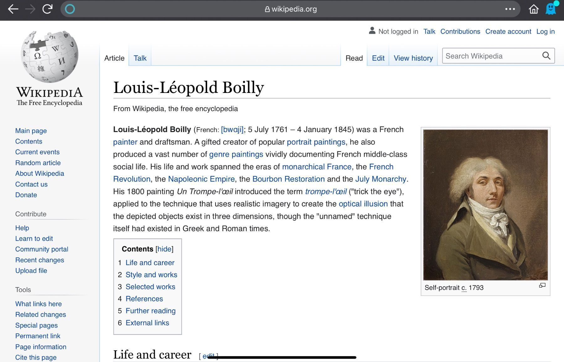 Dipinti: Ölgemälde von L Boilly – Usato da Herisau venduto da eri_2tb5 4