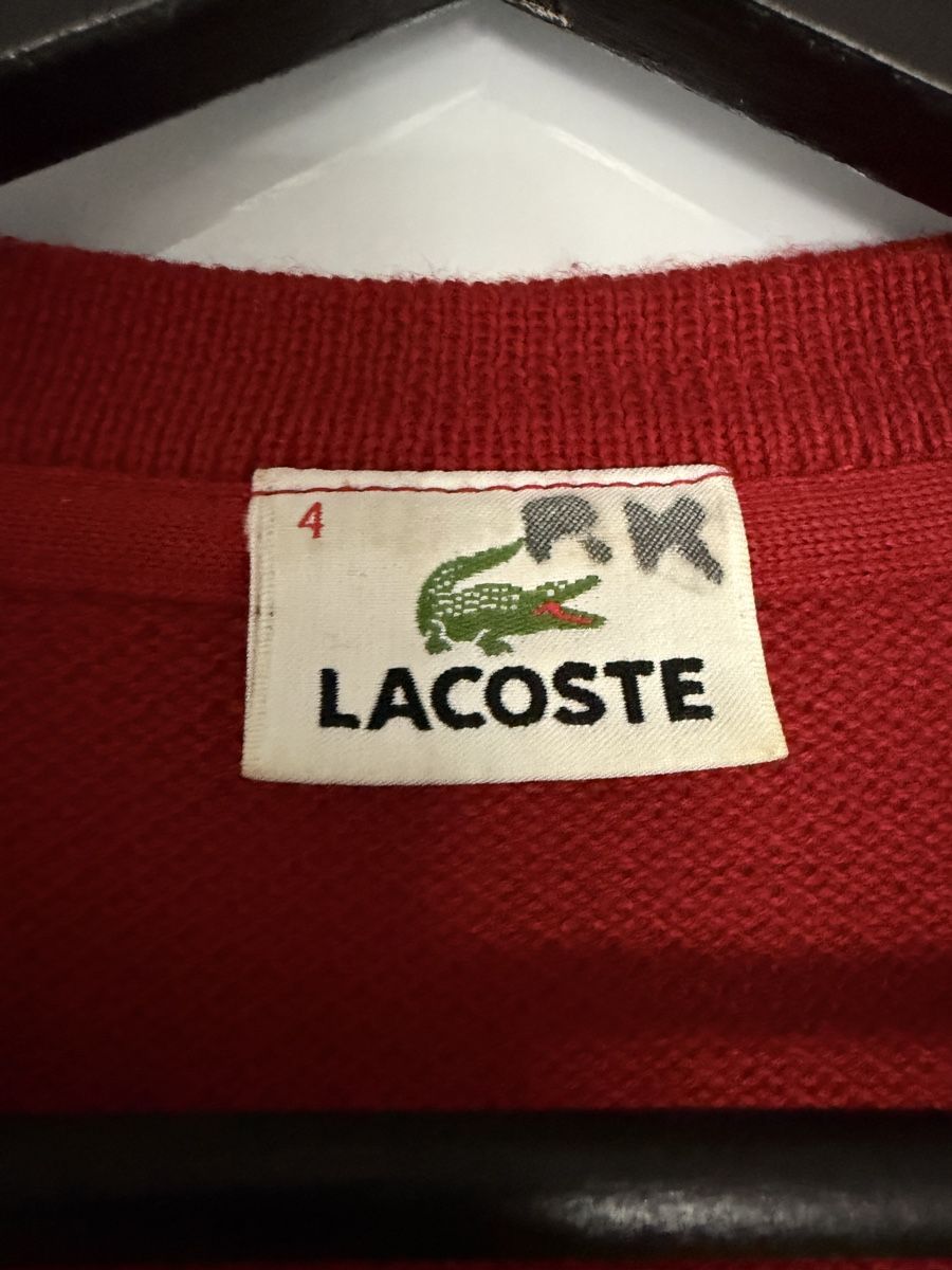Lacoste Giacche: Lacoste Strickjacke in rot in der Gr M – Usato da Grenchen venduto da servet.t 2