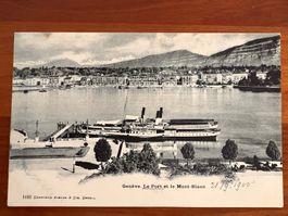 Postkarte Genf Le Port 1900 ungelaufen  (P273)