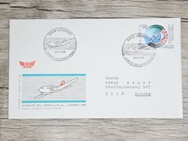 CL03 Enveloppe + Timbre Suisse 1989