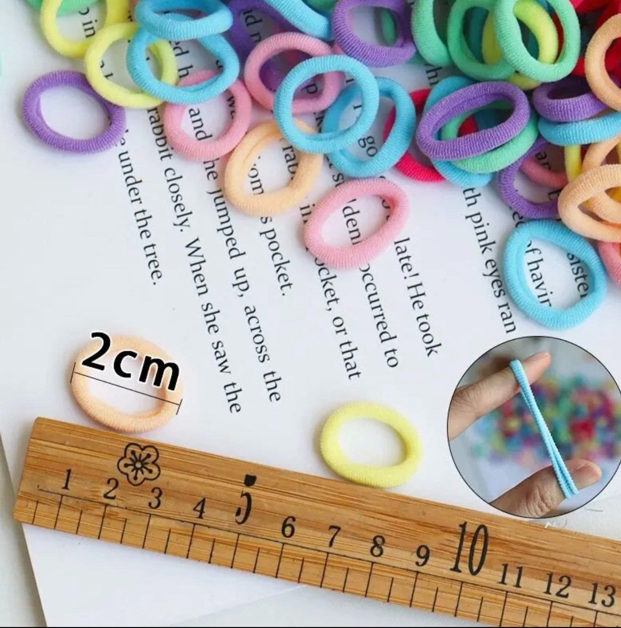Accessori per capelli: Élastiques à cheveux. 100 pièces. Multicolore – Nuovo e nell'imballaggio originale da Eysins venduto da pro_7lnq 2