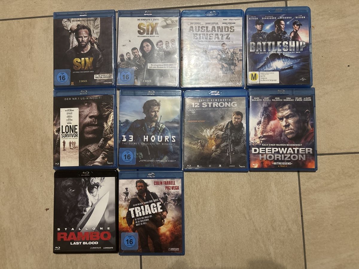 Alle DVDs: Kriegsfilmsammlung Modern – Gebraucht aus Wil ZH von Pfisti87