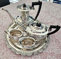PRACHTVOLLES 5 - TEILIGES TEE + KAFFEESERVICE / E.H.PARKIN