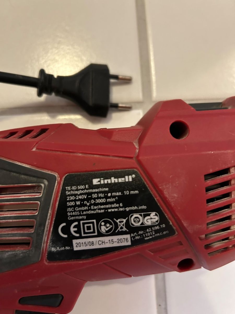 Einhell Bohrmaschinen: Einhell Schlagbohrmaschine TE-ID 500 E mit Koffer – Gebraucht aus Endingen von Noisy-Colours 1