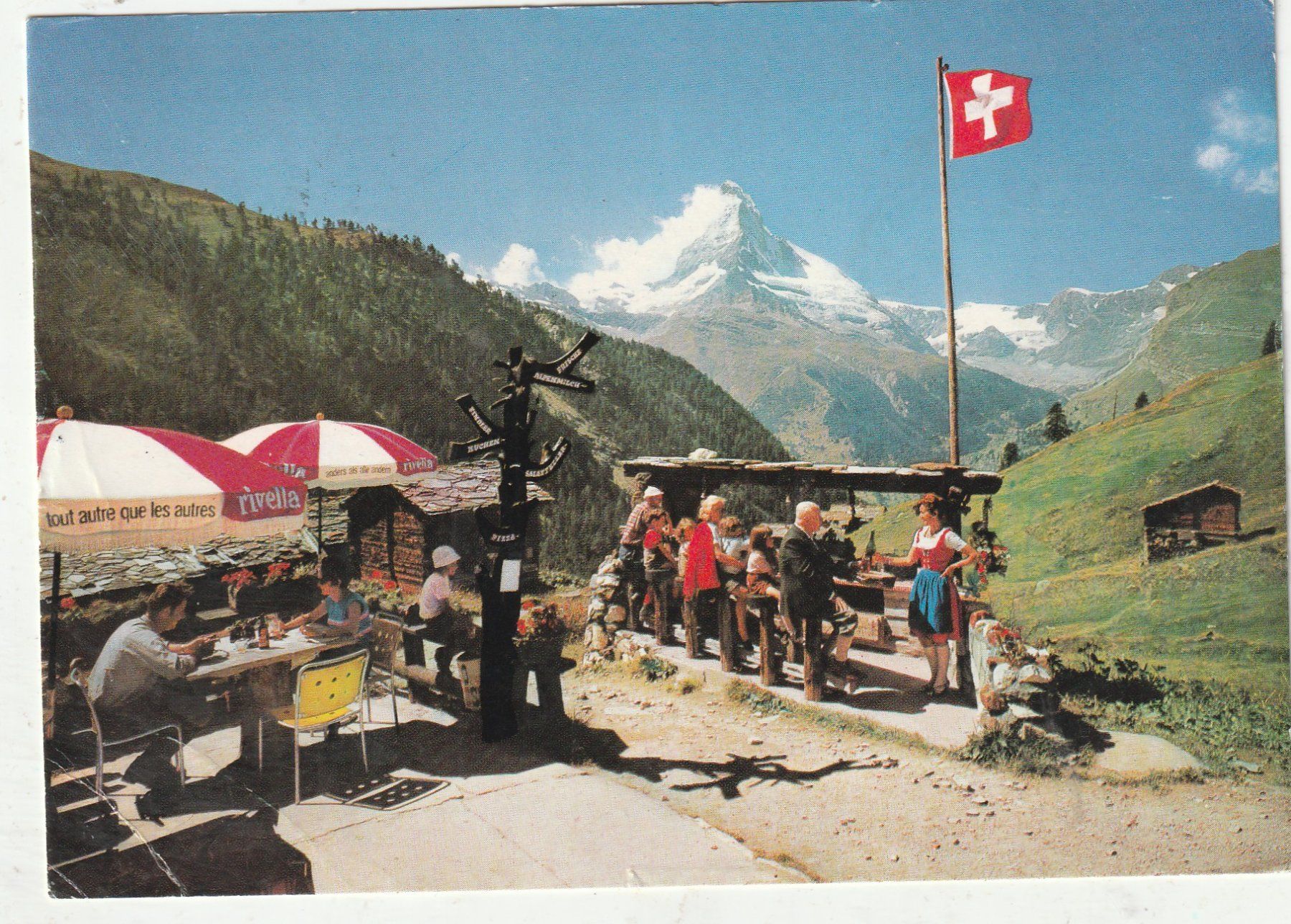 Cartoline postali: Berg Bar Findeln bei Zermatt – Usato da Lumbrein venduto da made02