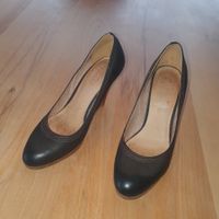 dunkelbraune Leder-Pumps, Gr. 39