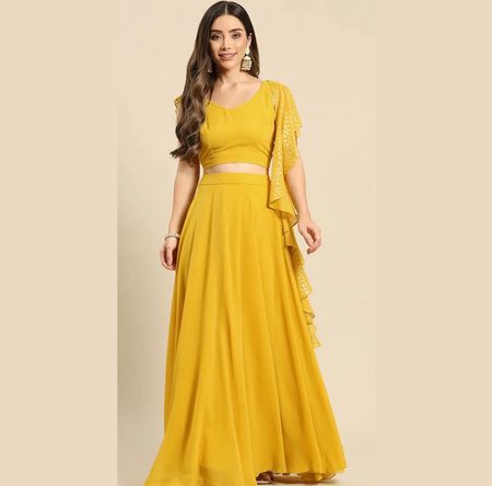 Gelbes Ready to wear Lehenga