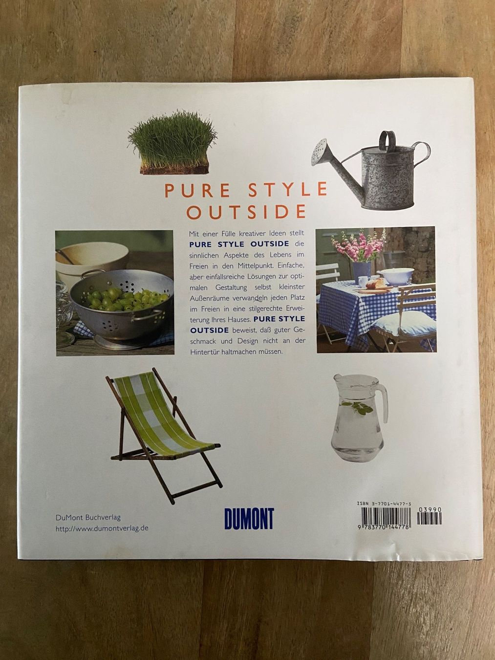 Libri: Pure Style Outside Cumberbatch Garten Terrasse Balkon Ideen – Usato da Luzern venduto da waterfront1 2