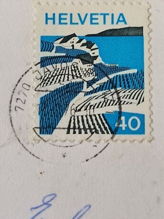 Cartoline postali: Ansichtskarte Davos Graubünden 1976 – Usato da Dintikon venduto da Vexi 1
