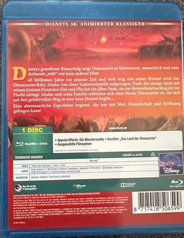 Tutti i DVDs: Disney Dinosaurier Blu-ray – Usato da Beringen venduto da Mantafisch1 1