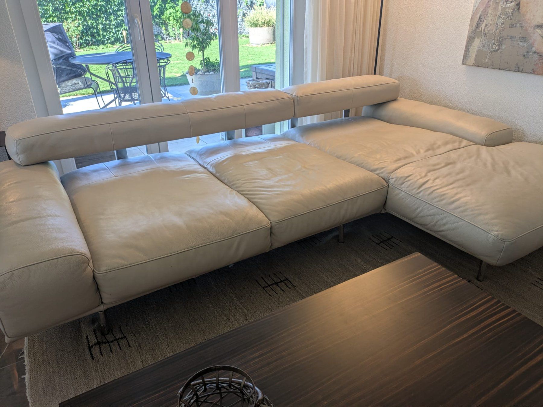 Sofas: Designersofa - Ewald Schillig Ecksofa Echtleder Beige – Gebraucht aus Boningen von LugoEmalf 4