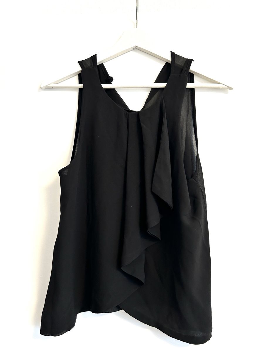 Camicette: Schwarzes Blusen-Shirt – Usato da Rorschach venduto da fla_62jm