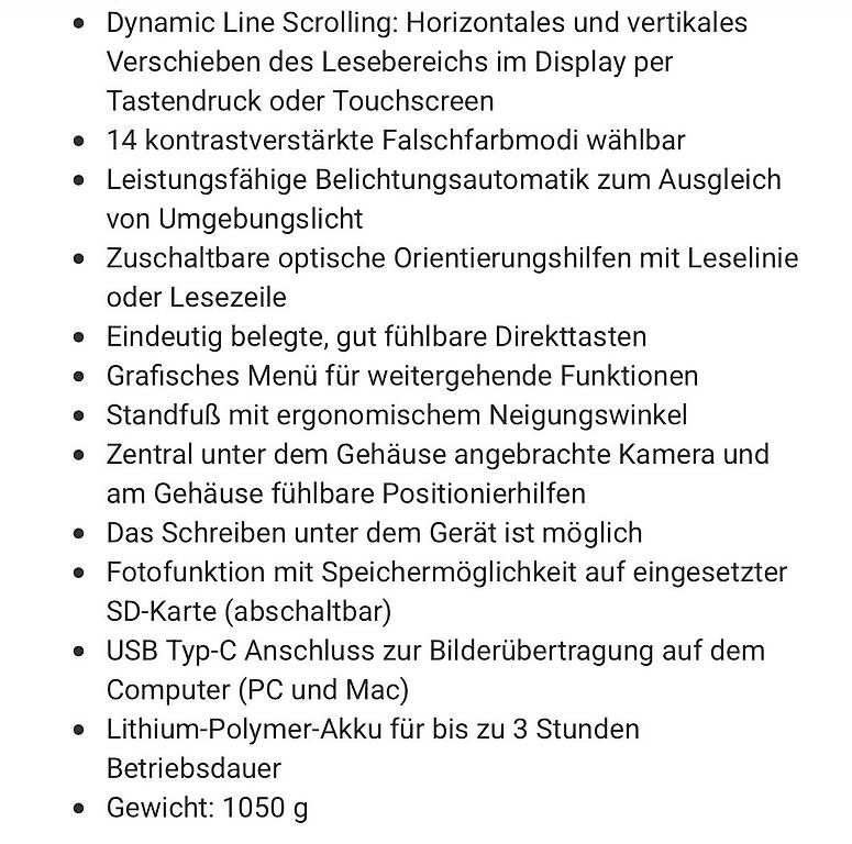 Monitor: mobile Lesehilfe Bildschirmlesegerät – Usato da Frutigen venduto da Ohoogerduijn 3