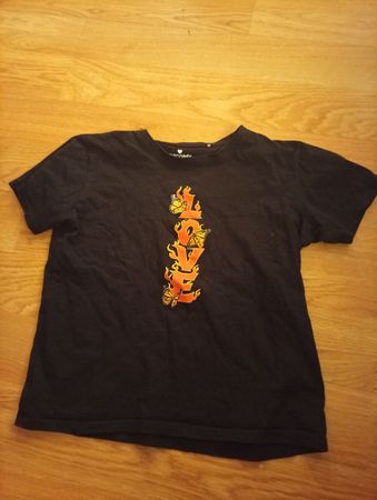 Damen T-Shirt CHICORÉE schwarz Grösse XS mit Print