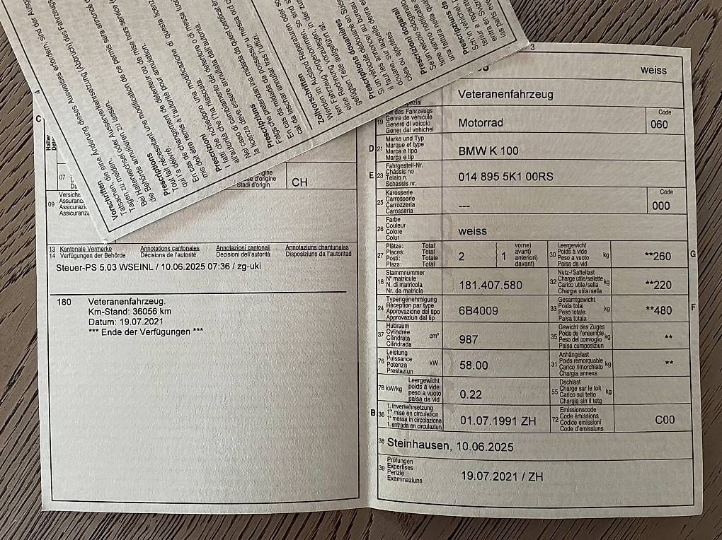 BMW Strada: BMW K 100 RS Veteran – Usato da Neuheim venduto da Soe_Wei 4