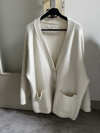 Beige Strickjacke von Stradivarius, Gr. M/L