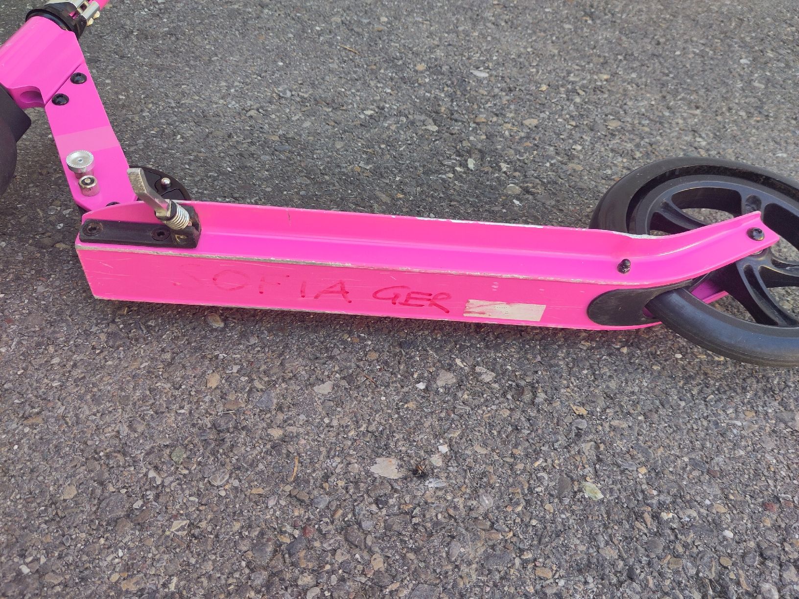 Micro Kickboard: micro cruiser T-Bar, pink, gebraucht  – Gebraucht aus Dettighofen Lengw. von mai_75wt 5