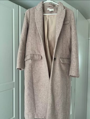 Beiger H&M Wollmantel, Grösse XS/34, Top Zustand