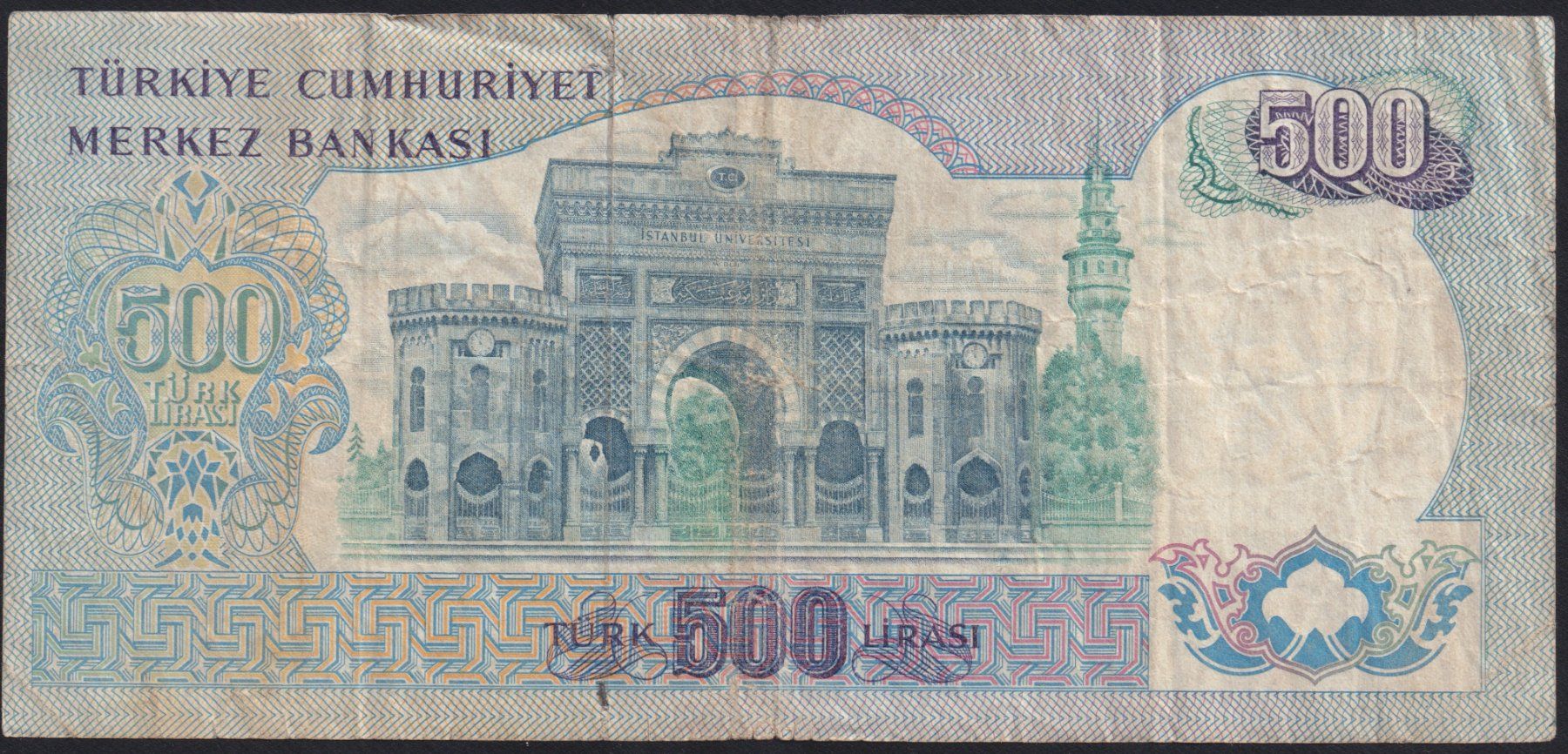 Banconote: Türkei 500 Lira 1971 – Usato da Brugg AG venduto da banknoten_muesli 1