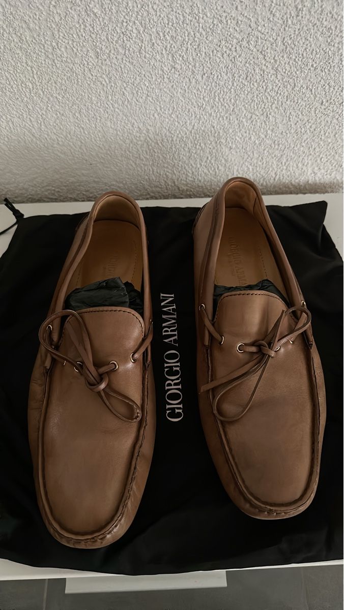 Armani Scarpe da uomo: Giorgio Armani Leder Mokassins Grösse 43 – Usato da Grenchen venduto da ylo_8mlq