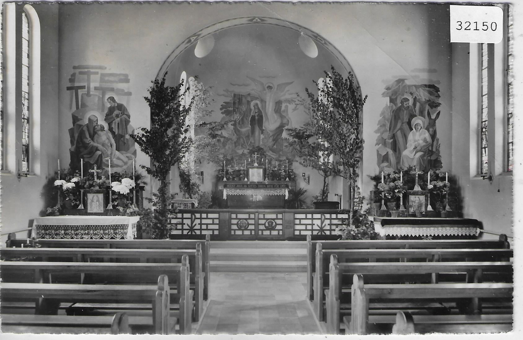 Ansichtskarten: St. Iddaburg b. Gähwil - Inneres der – Gebraucht aus Ettingen von Kartenplanet
