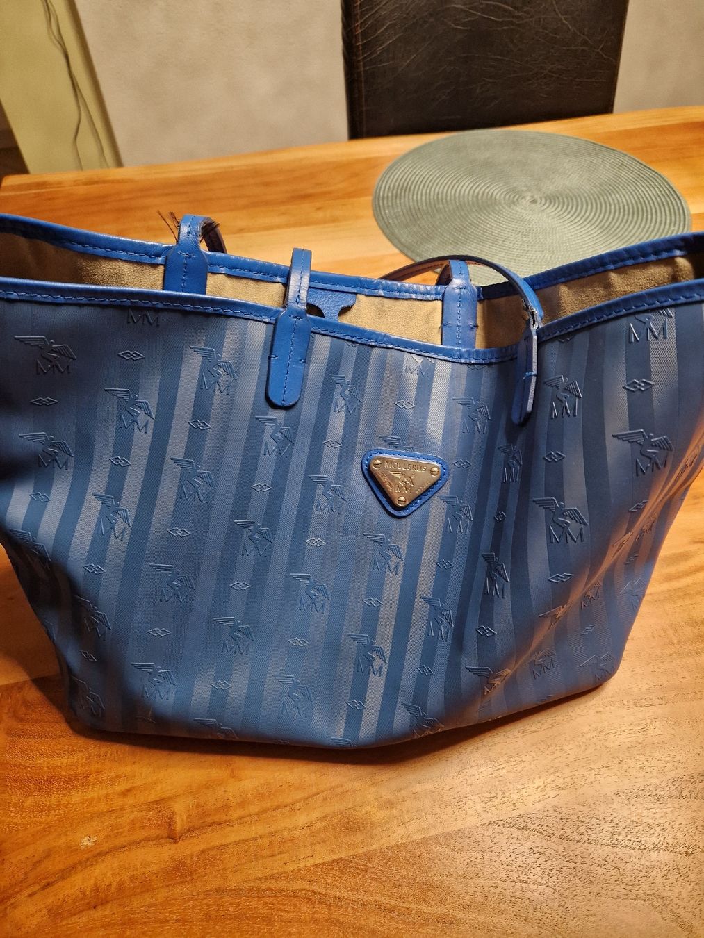 Maison Mollerus Taschen für Damen: Mollerus Shopper blau / Silber – Gebraucht aus Wallisellen von misnenes 1