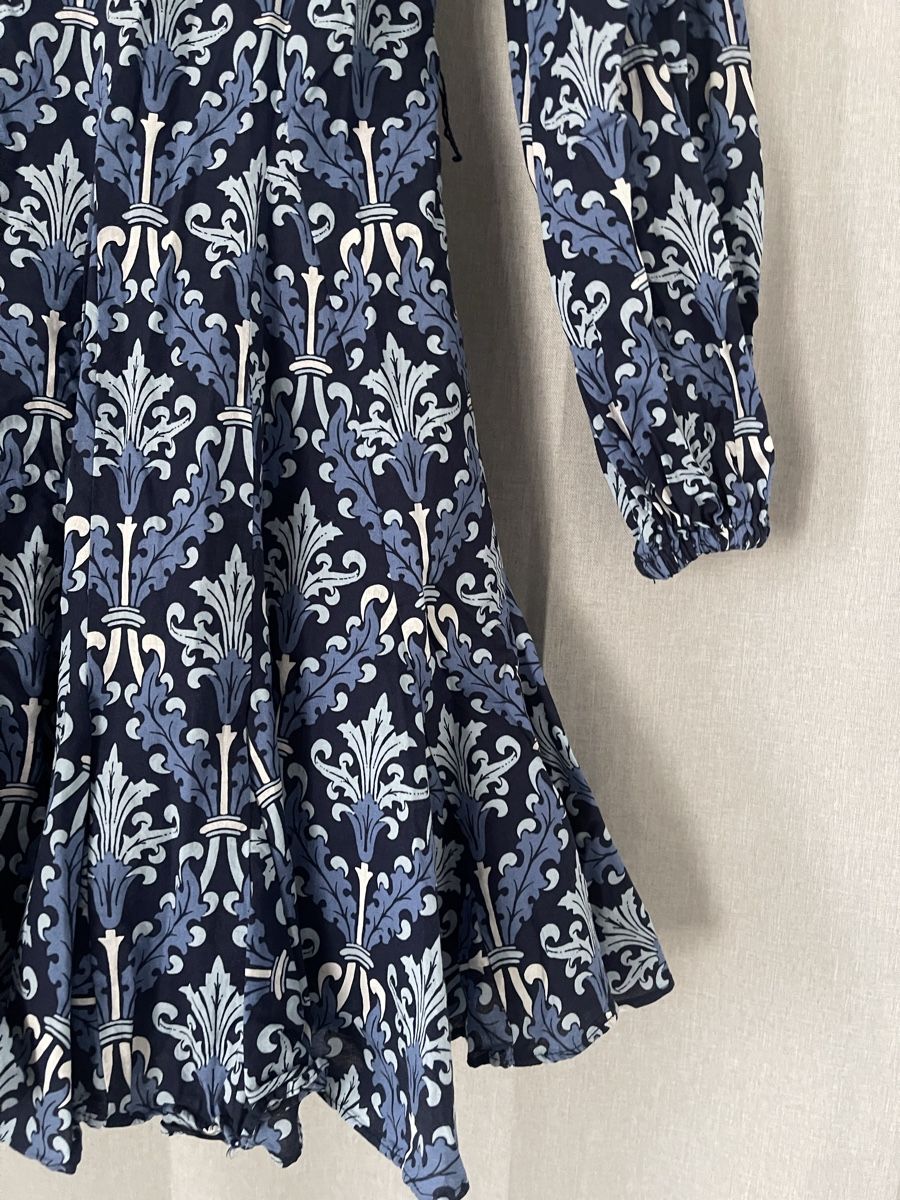 Zara Vestiti: Zara Mini Blusenkleid blau gemustert Baumwolle Versand 9.- – Nuovo (secondo la descrizione) da Meilen venduto da ana9 3