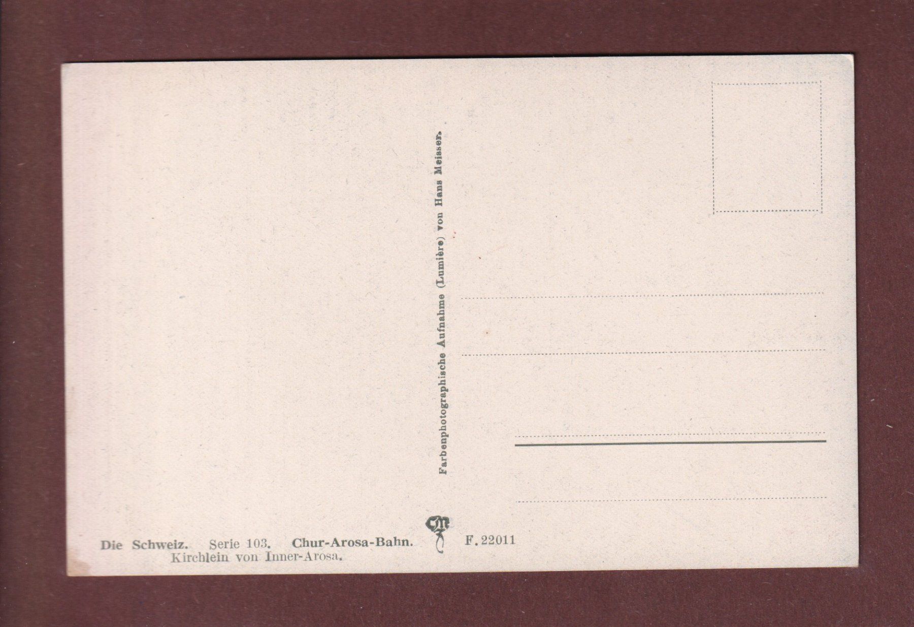 Cartoline postali: INNER-AROSA - Kirchlein – Usato da Pully venduto da nicecards-shop 1