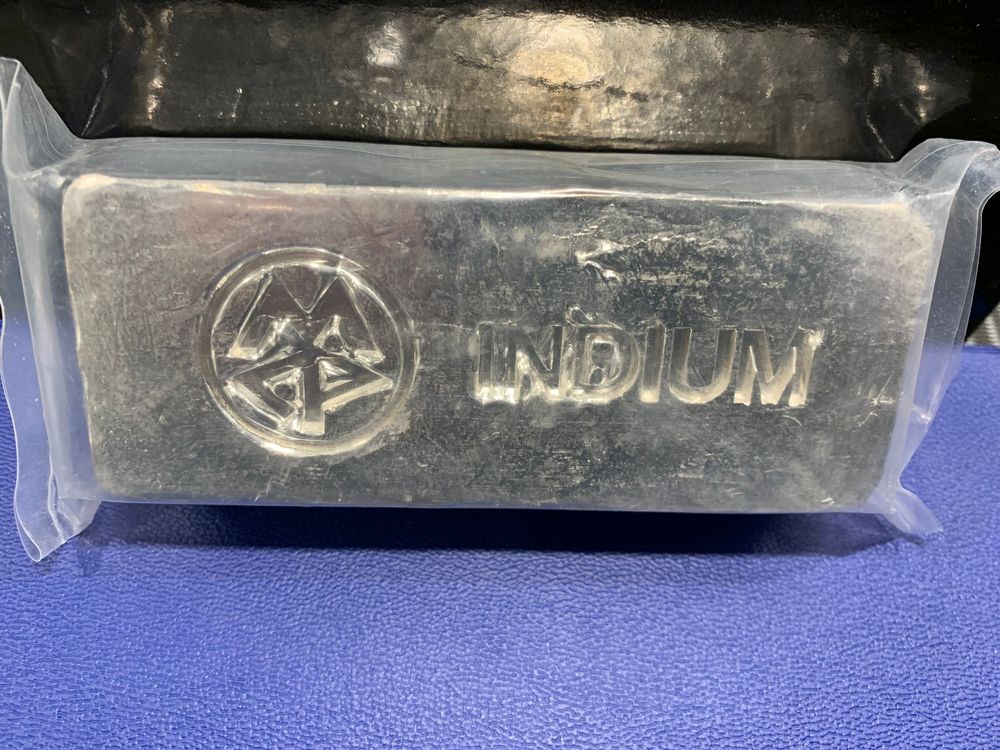 1 UNZE / OZ 999 INDIUM - INDIUMBARREN - SELTEN WIE SILBER ODER