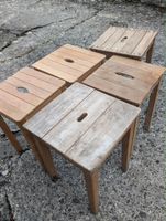 5X Hocker aus Holz