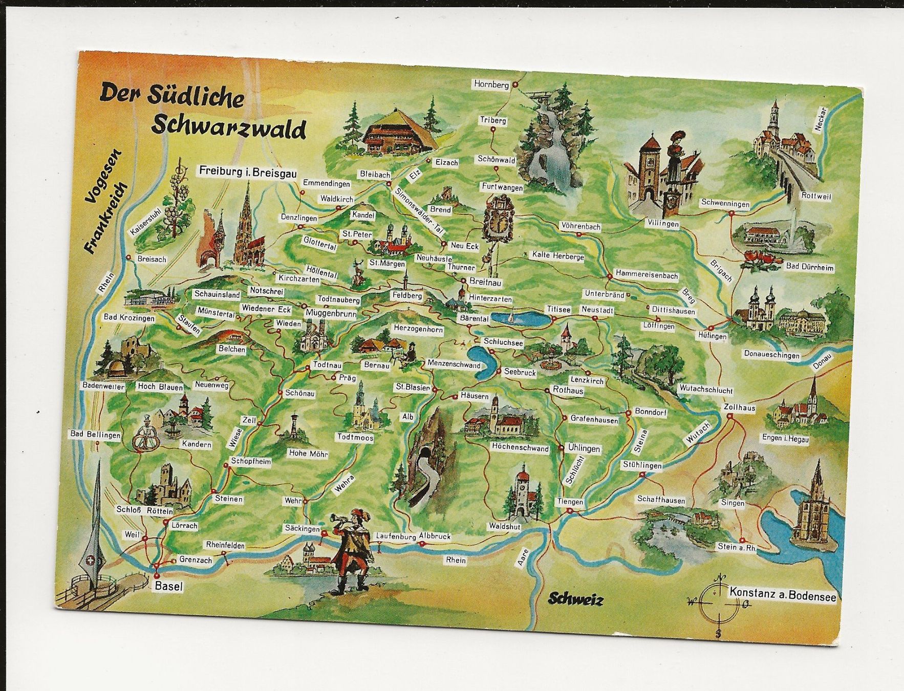 Cartoline postali: AK ca.1980 Südlicher Schwarzwald  D – Usato da Greifensee venduto da 315WDO